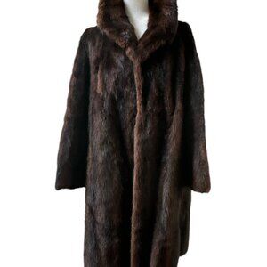 STUNNING FULL LENGTH REAL VINTAGE MINK COAT